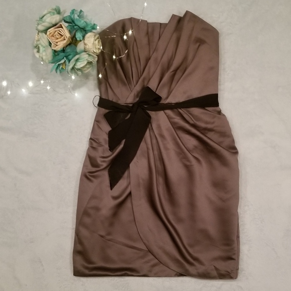 White by Vera Wang Satin Dress